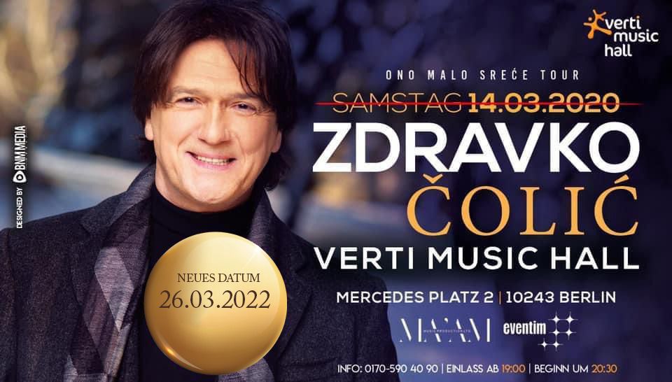 Zdravko Colic – Verti Music Hall Berlin – 26.03.2022 – Maam Events ...